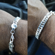 Men's Cuban Bracelet in Sterling Silver 925