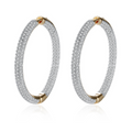 Hoop Earrings with 18K Gold Plating
