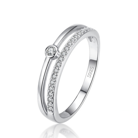 Parallel Arches Ring in Silver