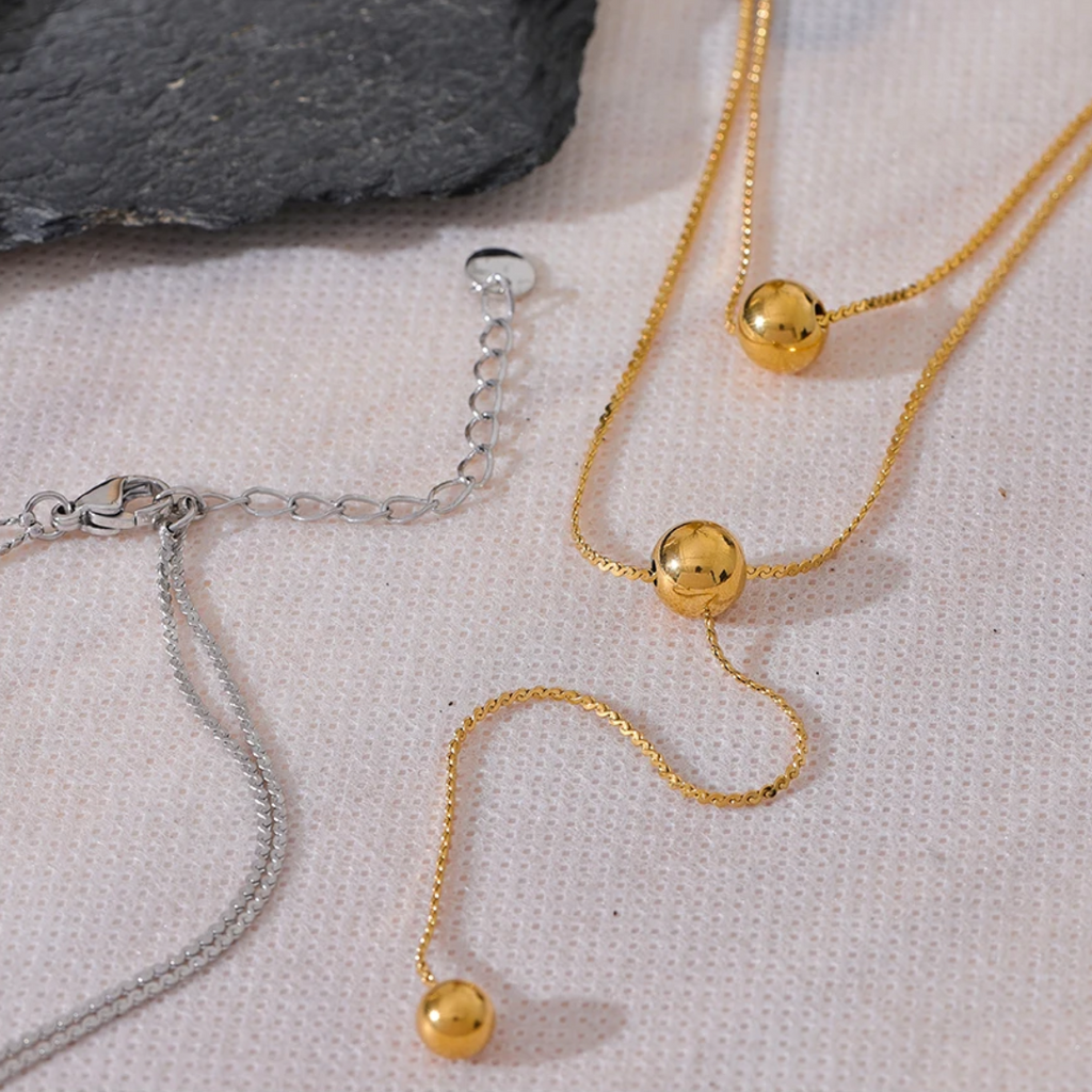 Luxe Bola Lariat Necklace
