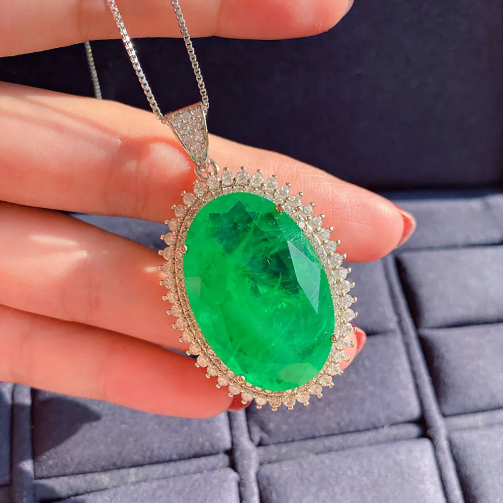 Tourmaline Stone Pendant Necklace