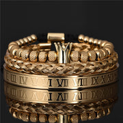Roman King Bracelet Gold Plated in 18K