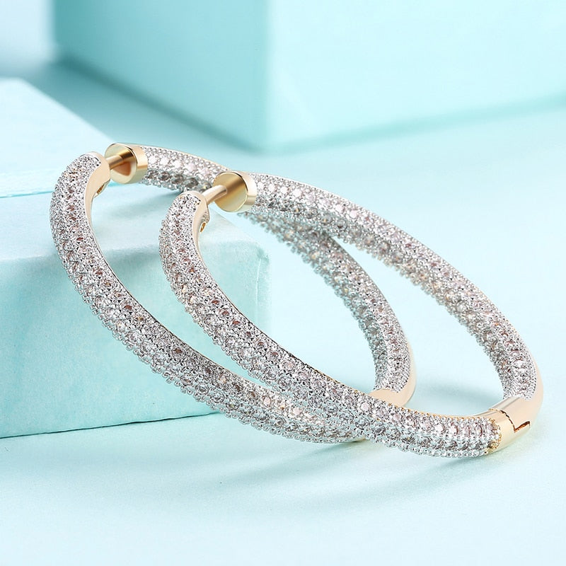 Hoop Earrings with 18K Gold Plating