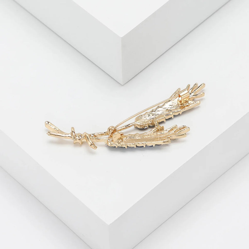 Wheat Brooch with Cubic Zirconia