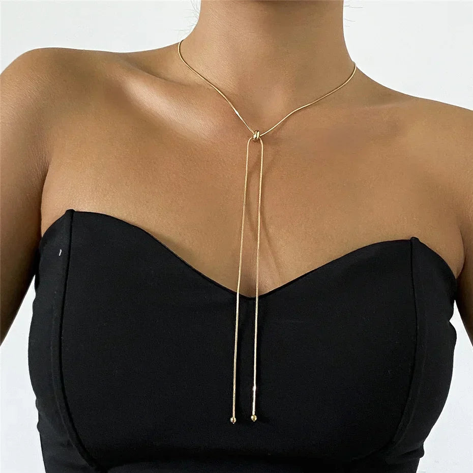 Delicate Lariat Necklace