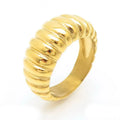 18K Gold Plated Shell Ring