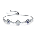 Blue Turkish Eye Zirconia Crystal Bracelet